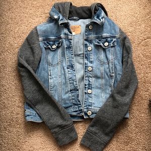 Hollister hooded denim jacket